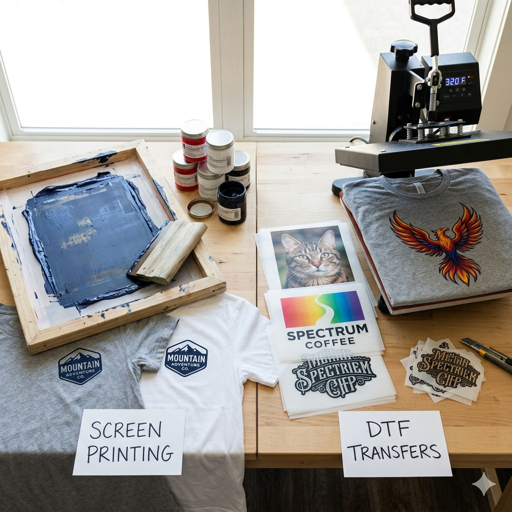 DTF Transfers vs. Screen Printing: Which Is Better for Small Businesses?