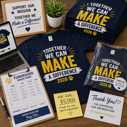 Fundraising with Custom Apparel: A Step-by-Step Guide for Nonprofits & Schools