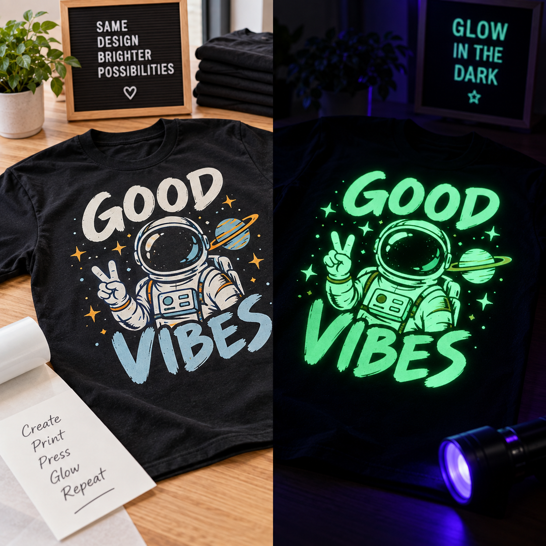 Glow-in-the-Dark DTF Transfers: Best Uses and Application Tips