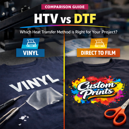 HTV vs. DTF: Which Heat Transfer Method is Right for Your Project?