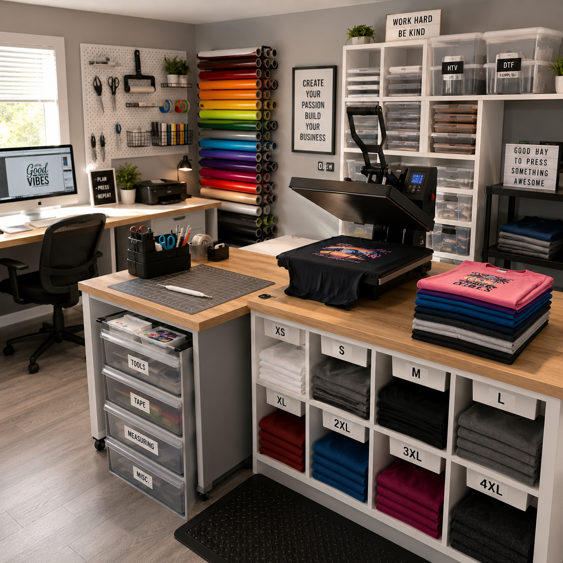How to Set Up a Craft Room for a Small Print Business