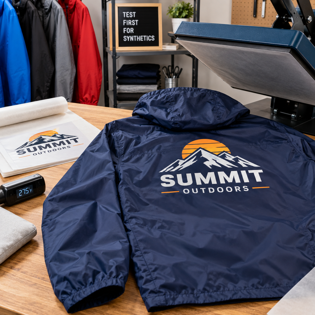 Pressing on Nylon, Polyester Jackets, and Waterproof Fabrics