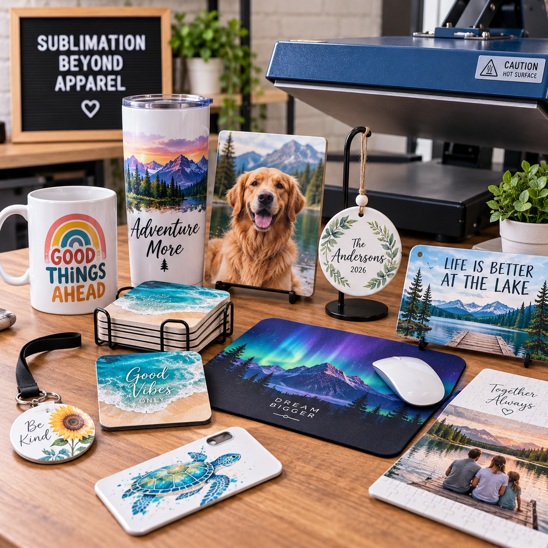 Sublimation Blanks Beyond Shirts: Coasters, Mousepads, Signs and Ornaments