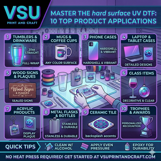Top 10 Products You Can Customize with UV DTF Transfers