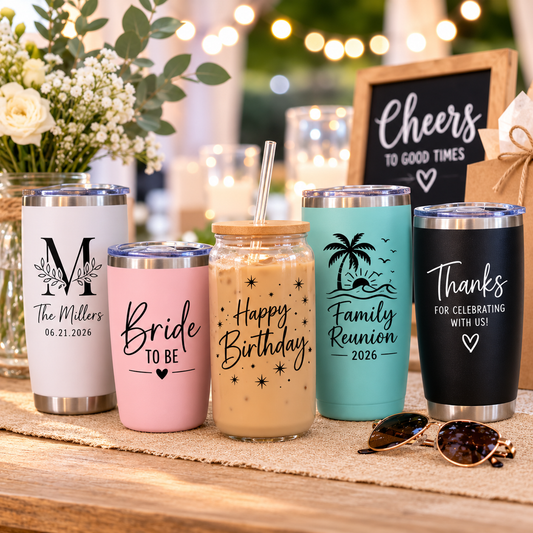 Wedding & Party Favor Ideas Using Custom Tumblers and Cups