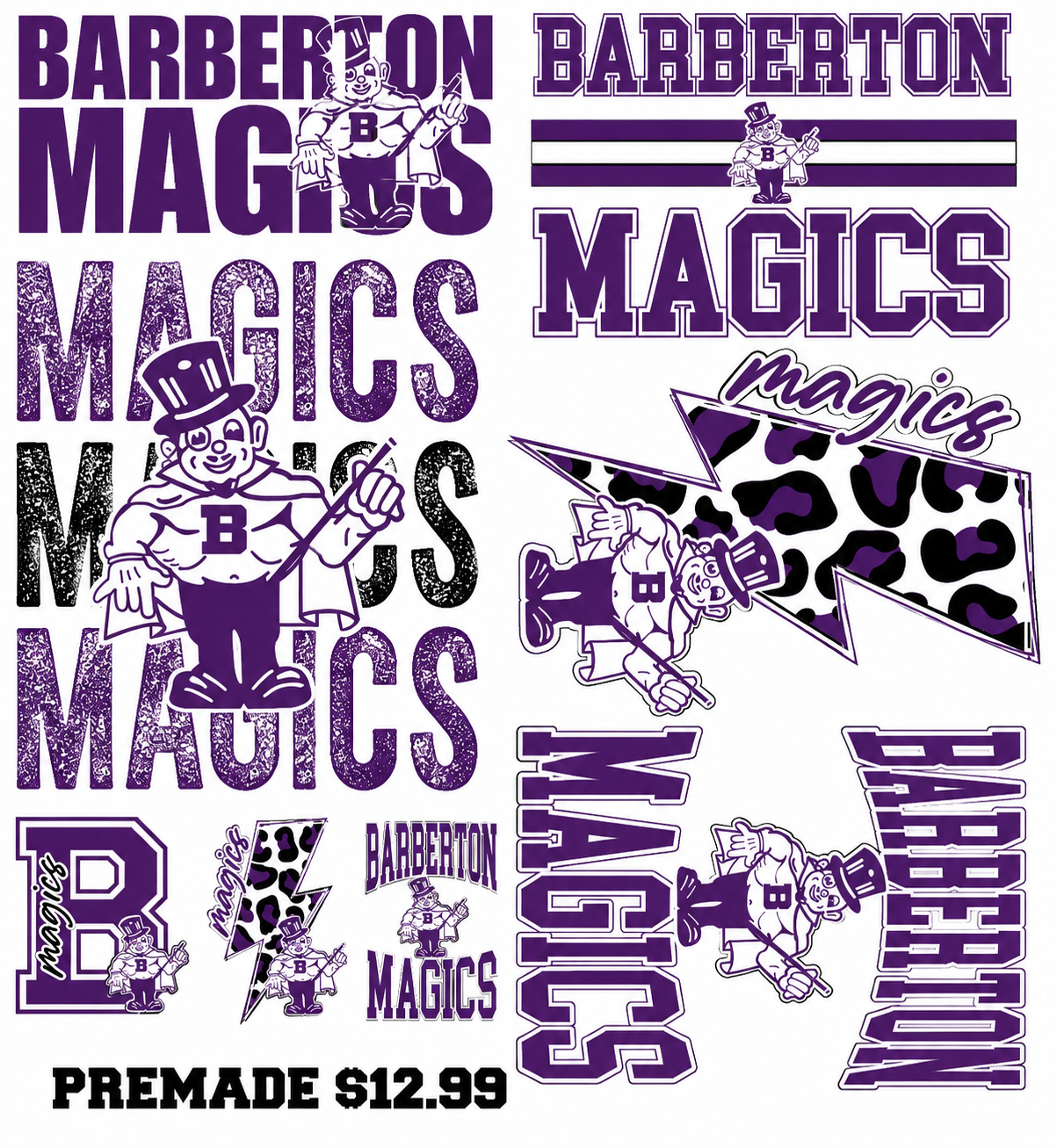 School Premade DTF Gangsheets
