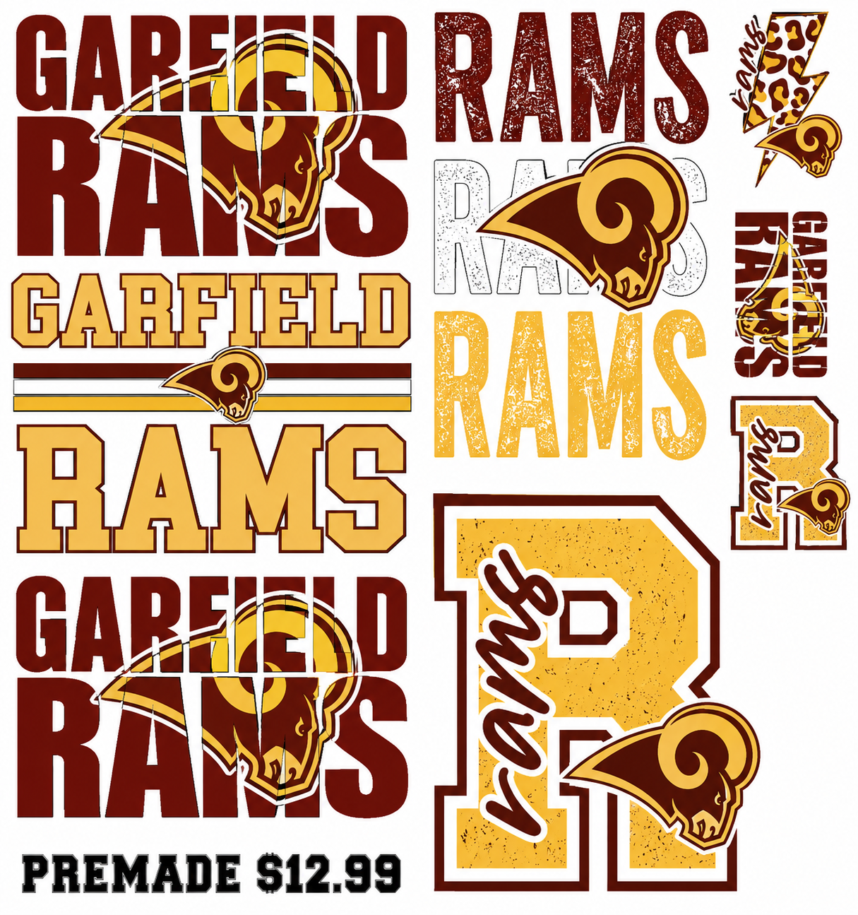 School Premade DTF Gangsheets