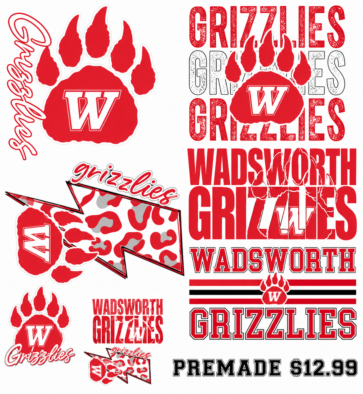 School Premade DTF Gangsheets