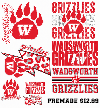 School Premade DTF Gangsheets