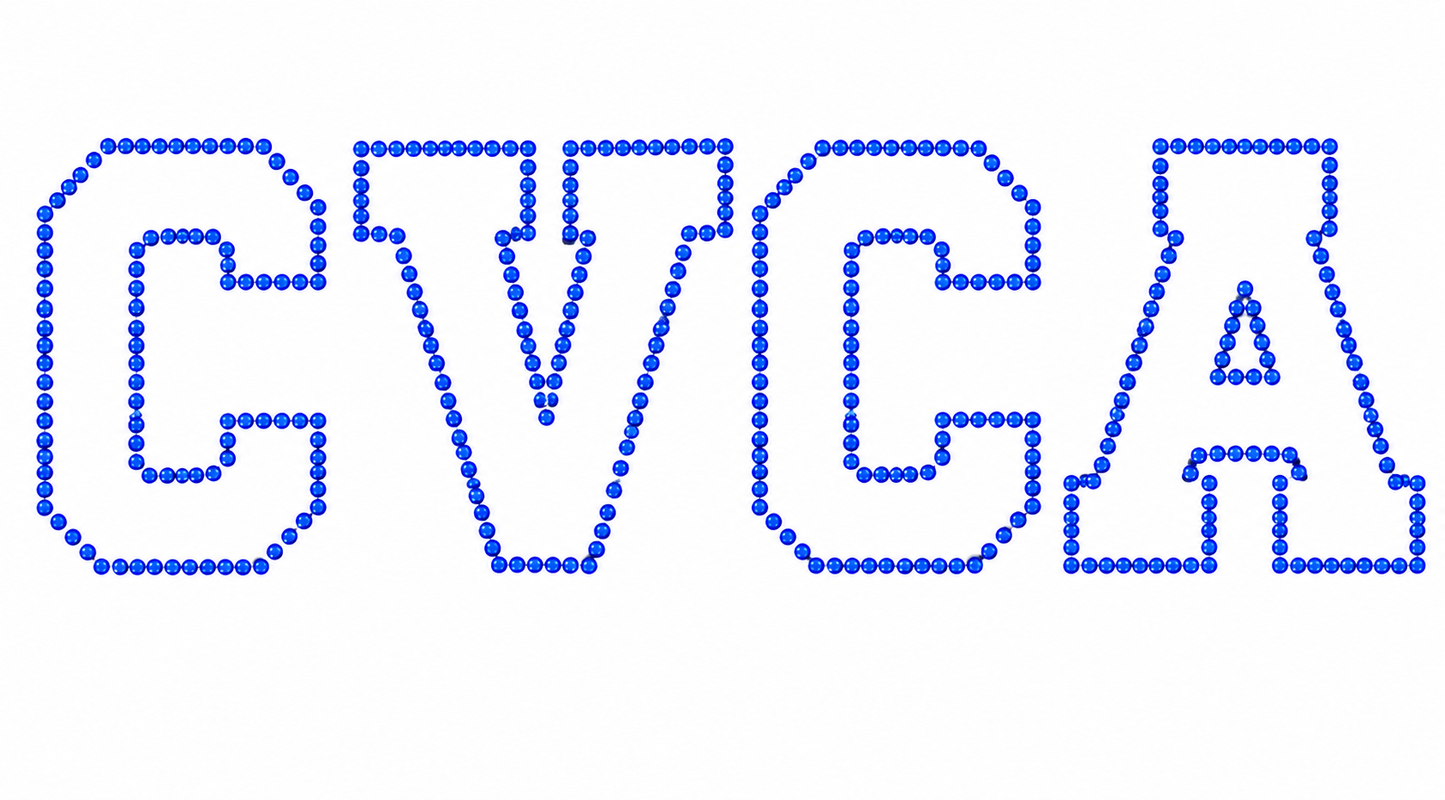 SCHOOL NAME RHINESTONES